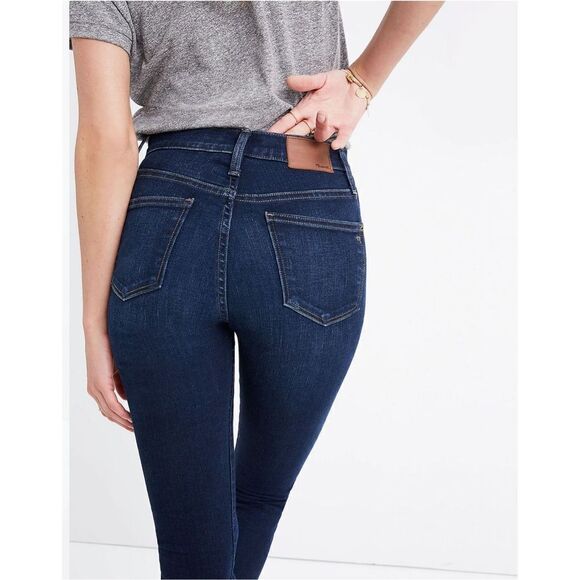 Madewell 10" High-Rise Skinny Jeans in Hayes Wash Size 26 - Picture 1 of 15